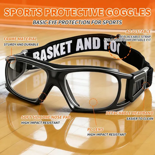 Miniatura 3 de SooGree Anteojos deportivos para hombres y mujeres, para baloncesto, fútbol, deportes, antiniebla, choque, colisión, gafas de uso