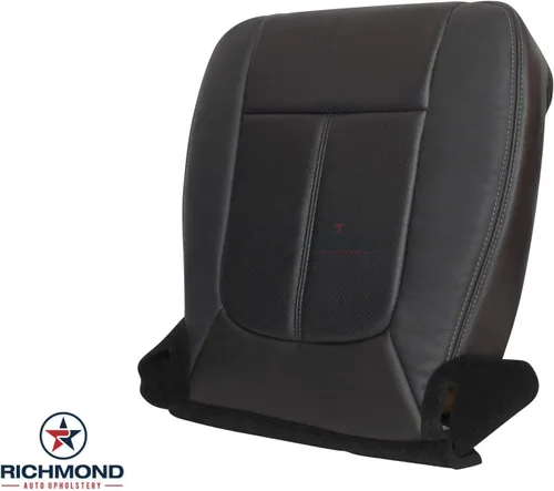 Miniatura 3 de Richmond Auto tapicería – Repuesto completo de fundas de asiento perforadas para el lado del conductor, negro