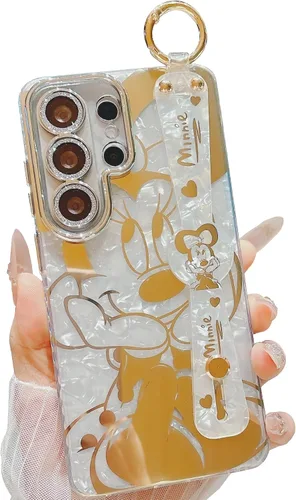 Miniatura 9 de Funda para Galaxy S20 con Banda de Muñeca y Soporte Ultra Delgada IMD Patrón de Animales Resistente a Golpes Funda con Soporte de Protección