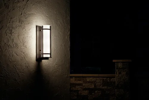 Miniatura 5 de Kichler Camden - Lámpara de pared para exteriores de 11 pulgadas con cristal grabado en ópalo en yunque, 9.5 pulgadas