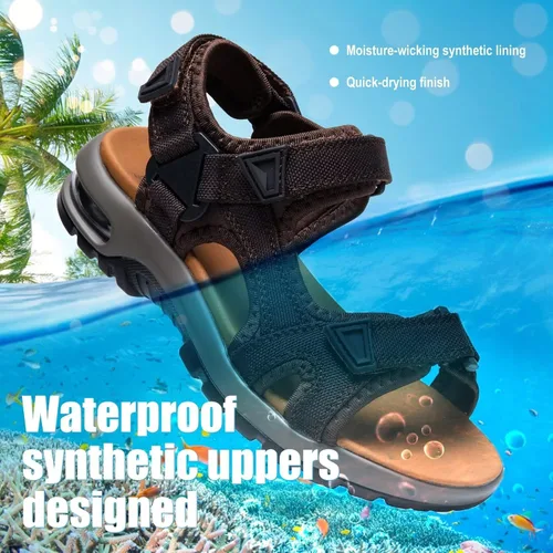 Miniatura 4 de visionreast Sandalias para niños con estampado de camuflaje para niños, sandalias deportivas de moda para exteriores, sandalias atléticas