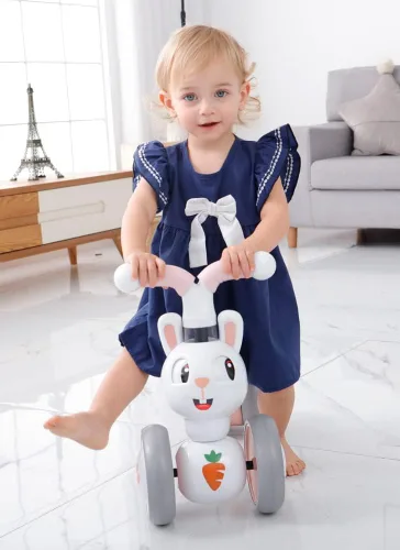 Miniatura 6 de YGJT Juguetes de bicicleta de equilibrio para bebés para niñas de 1 año, regalos de primer cumpleaños para niños de 10 a 36 meses, sin pedal, 4