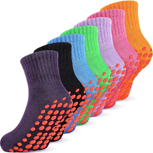 7 pares de calcetines antideslizantes para niños y niñas pequeños