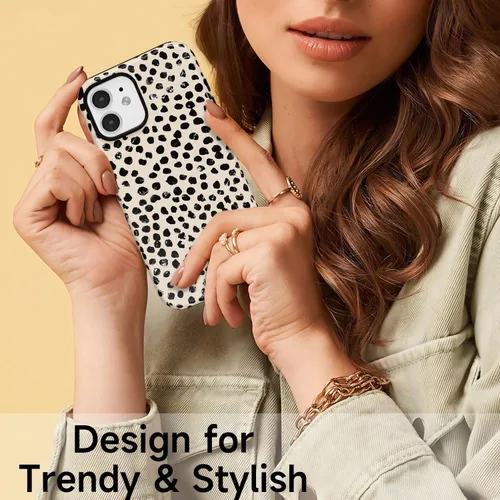 Miniatura 7 de LoeoeL para iPhone 11 Funda con Estampado de Guepardo, Funda de Teléfono con Patrón de Leopardo para Mujeres y Niñas, Funda de Plástico Duro delgada