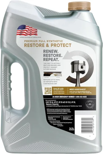 Miniatura 2 de Valvoline Restore & Protect Aceite de motor sintético completo 0W-20, 5 cuartos de galón