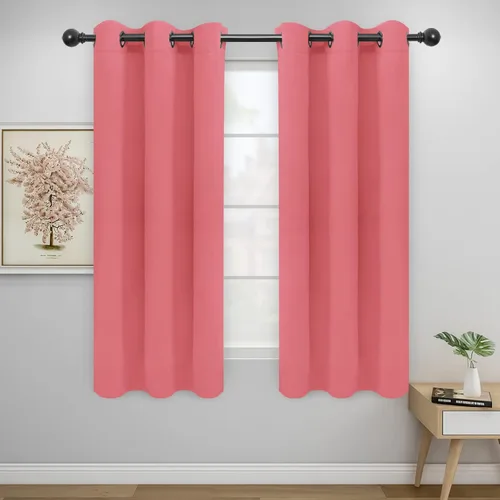 Miniatura 287 de Easy-Going - Cortinas opacas para dormitorio, aislamiento térmico sólido con ojales, cortinas de ventana para reducción de ruido, cortinas
