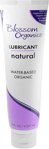 Blossom Lube Organics - Lubricante personal para mujeres, pH equilibrado, no irritante, lubricante personal a base de agua, libre de ingredientes