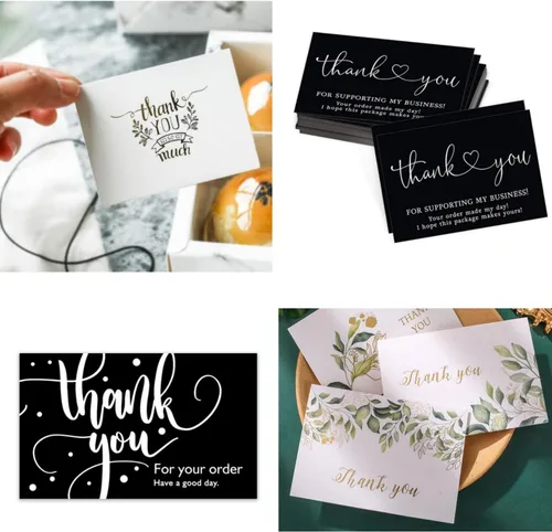 Miniatura 6 de Baisunt Paquete de 25 tarjetas de cartulina negra de 4 x 6 pulgadas en blanco grueso de 92 libras para hacer tarjetas de felicitación, tarjetas