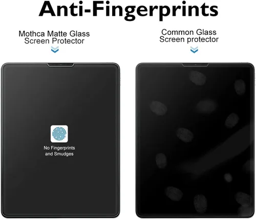 Miniatura 3 de Mothca Protector de pantalla de vidrio mate para iPad Pro de 12.9 pulgadas, 6ª/5ª/4ª/3ª generación (modelos 2022/2021/2020/2018), antirreflejos