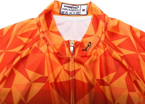 Miniatura 4 de Weimostar Hombre Ciclismo Jersey Manga Corta Bicicleta Ropa Multicolor Diamante