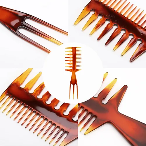 Miniatura 3 de Tbestmax 2 unids Peine de pelo Peines Cola Peines Afro Pick Pik Cepillos Afro Americano Cepillo de Pelo Peluquero