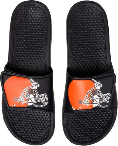 Miniatura 18 de FOCO mens NFL Team Cropped Big Logo Shower Sport Slide Flip Flop Sandals