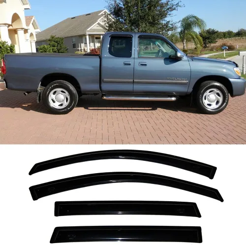 Miniatura 22 de 94751 - Deflector de ventilación de viento original para Toyota 4Runner 1996-2002, 4 piezas de montaje exterior con cinta adhesiva en humo oscuro