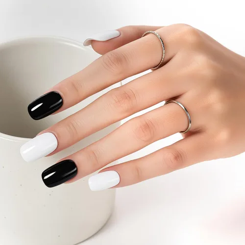 Miniatura 7 de Makartt Juego de esmaltes de uñas de gel con purpurina navideña - 2 piezas de 15ml (0.51 onzas líquidas), gel brillante, removible con UV