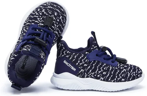 BMCiTYBM Zapatos para niños y niñas, zapatos para caminar descalzos, de malla, transpirables, tenis sin cordones