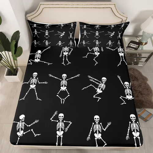 Miniatura 25 de Erosebridal - Juego de sábanas con mapa mundial tamaño TwinXL, juego de ropa de cama azul para niños y niñas, sábana bajera con mapa de varios