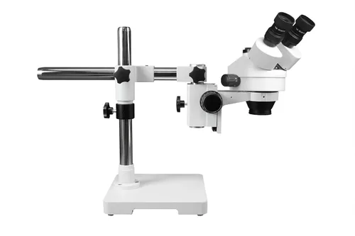 Miniatura 2 de Microscopio estéreo con zoom trinocular binocular VS-3EZ-IFR07 Ocular 10x WF Zoom 0.7X—4.5X, aumento de 3.5X—90x, lente auxiliar 0.5X y 2X