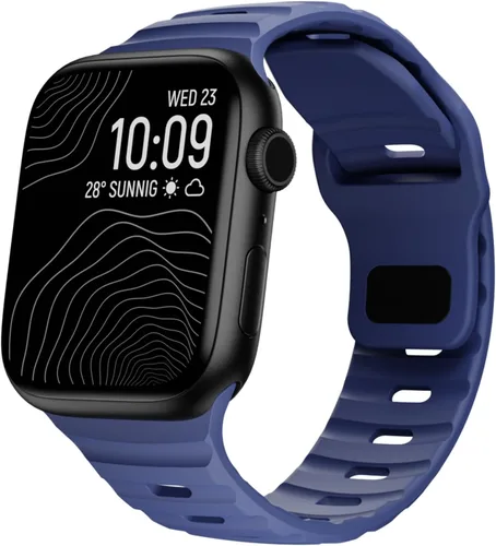 Miniatura 16 de Correa de silicona impermeable compatible con Apple Watch Ultra de 49mm 46mm 45mm 44mm 42mm 41mm 40mm 38mm, bandas deportivas para hombres y mujeres