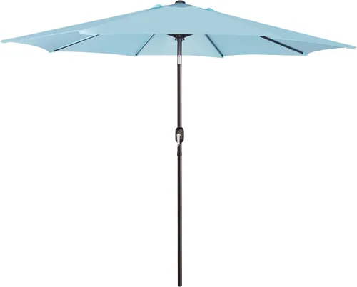 Miniatura 21 de Blissun - Sombrilla de aluminio para patio al aire libre de 9 pies, sombrilla de mesa para exteriores, sombrilla de jardín, sombrilla de mercado