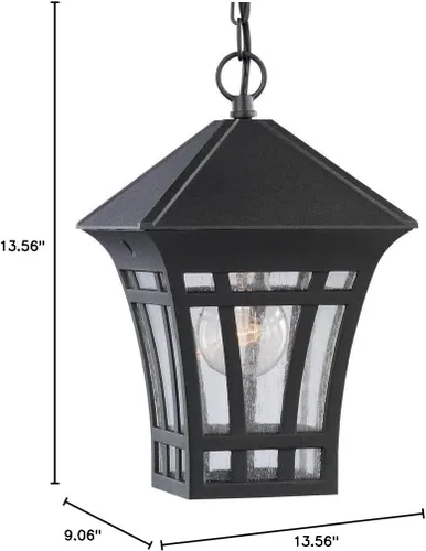 Miniatura 2 de Sea Gull Lighting 60131-12 Herrington linterna colgante al aire libre accesorio exterior, uno - luz, negro