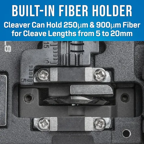 Miniatura 3 de Jonard Tools Cuchilla de fibra óptica de precisión FC-500 para cable de fibra de 250µm y 900µm con cuchillas de 16 posiciones