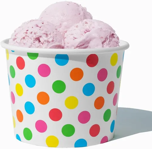 Miniatura 15 de UNIQ 16 oz 1000 Pack Cowbunga Cow Print Ice Cream Cups Disposable Leak Resistant Paper Dessert Cups for Frozen Yogurt, Gelato, Soup & Hot Foods