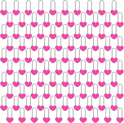 Miniatura 53 de Candado de amor VeYocilk de 3.5" 50mm en forma de corazón, candado de corazón negro para deseos de amor, ideal para bodas, San Valentín