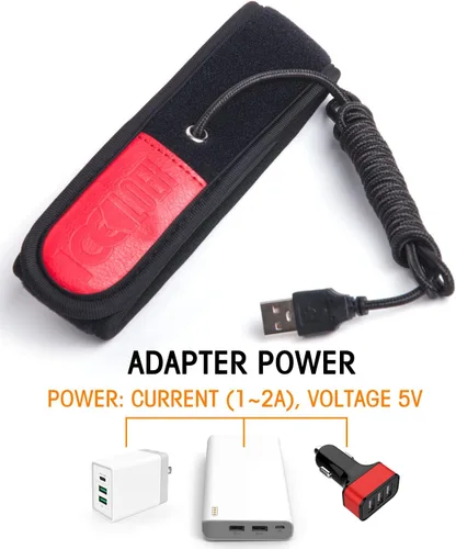 Miniatura 3 de LOSHARP Calentador de lente USB para lente de cámara y espejo de observación, calentador de rocío para calefacción y desempañamiento en entornos