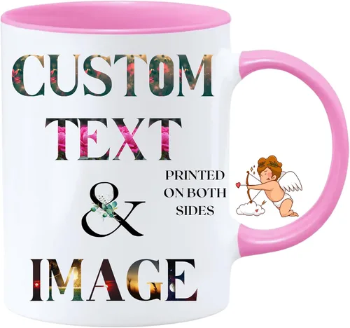 Miniatura 11 de Taza personalizada de café Obizan con foto, texto o logotipo Taza de cerámica personalizada 11oz Regalo personalizable para hombres, mujeres