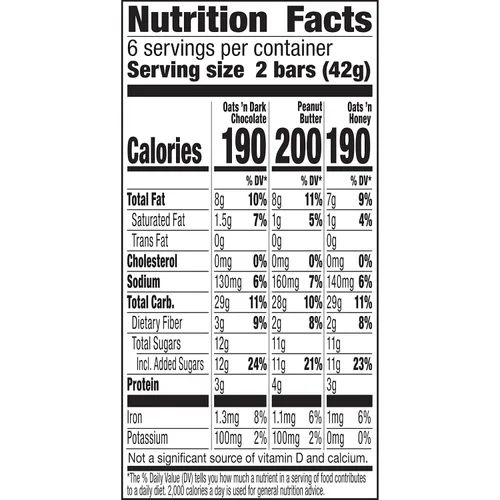 Miniatura 2 de Nature Valley Barras de granola crujientes, paquete variado, 12 unidades, 8.94 oz (6 bolsas)