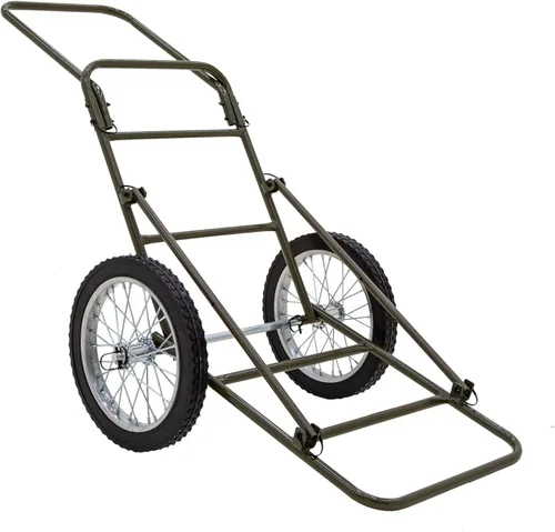 Kill Shot - Carro de juego plegable para caza de ciervos con capacidad de 500 lb y ruedas de goma de 16" para transportar ciervos, caza y equipo de