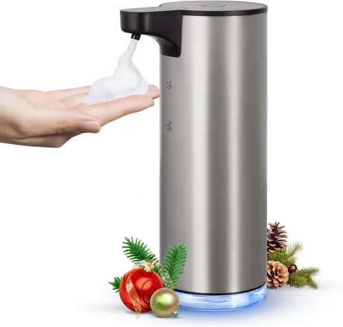 Miniatura 8 de LAOPAO Dispensador automático de jabón espumoso: dispensador de jabón recargable sin contacto dispensador de jabón de espuma de acero inoxidable