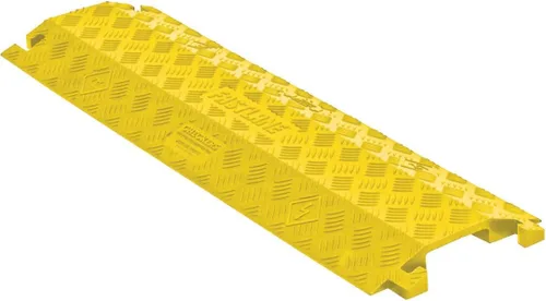 Miniatura 9 de Checkers Protector de cable ligero de 1 canal de 3 pies de largo para múltiples líneas de 1 pulgada, cubierta de cable de piso para pasarelas