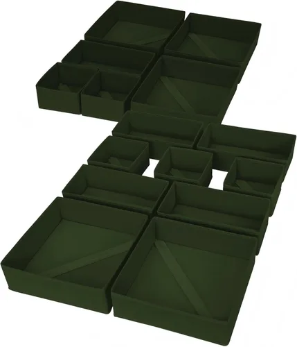 Miniatura 35 de DIMJ Organizador de cajones para ropa, paquete de 6 unidades, organizadores plegables para bebé, organizador de almacenamiento y cómoda