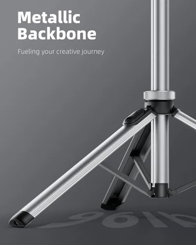 Miniatura 3 de EUCOS Soporte de trípode metálico de 67" para iPhone con control remoto y soporte ligero para cámara, trípode extensible resistente para teléfono