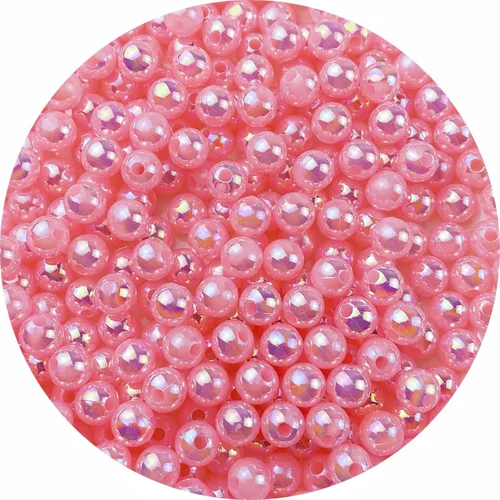 Miniatura 26 de 300 cuentas de perlas para manualidades de 0.315 pulgadas (0.315 in), cuentas redondas sueltas de perlas para collares, pulseras, aretes, blanco AB