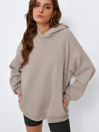 Miniatura 2 de EFAN Sudaderas de gran tamaño con capucha de forro polar para mujer, trajes de moda de otoño 2026, ropa linda con bolsillos