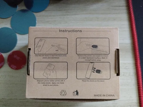Miniatura 9 de Paquete de 2 soportes magnéticos para teléfono para automóvil, imán fuerte, soporte magnético para teléfono, rotación de 360°, imán de teléfono