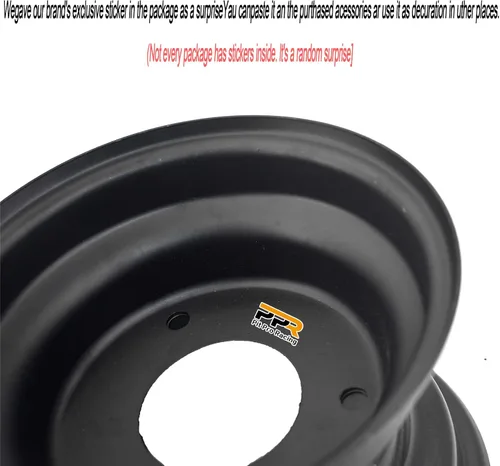 Miniatura 7 de Llanta de rueda de 6 pulgadas con 3 agujeros que se adapta a la mayoría de Go Kart, ATV, cortacésped 145/70-6 de 110-125 cc (negro)