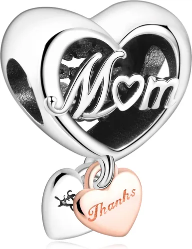 Annmors Jewelry Family Charms for Woman 925 Sterling Silver Dangle Beads with Cubic Zirconia,DIY Jewelry Beads Gifts for Women Bracelet & Necklace