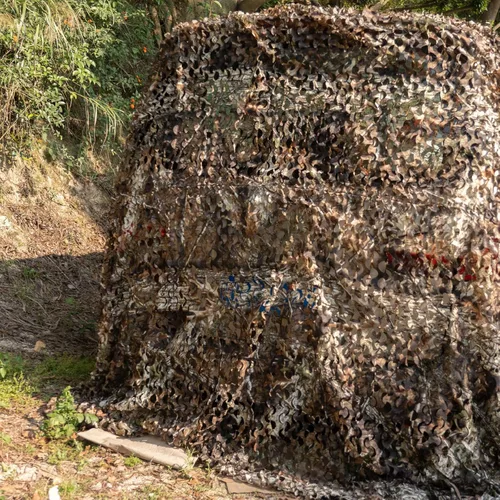 Miniatura 2 de HYOUT Red de camuflaje en rollo a granel, malla de camuflaje para cepos de caza, ghillie, sombrillas, camping, decoración para fiestas militares