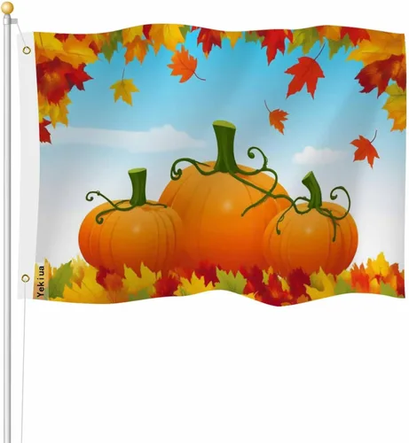 Miniatura 13 de Yekiua Bandera de huevos de Pascua 3 x 5 para exteriores, hierba verde, tulipanes, mariposas, mariquitas, banderas de doble cara, para todo