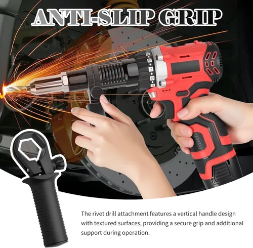 Miniatura 5 de Adaptador de pistola de remache para kit de taladro, accesorio profesional de taladro de remache para taladros eléctricos inalámbricos, adaptador