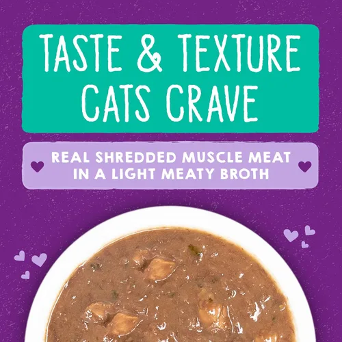 Miniatura 2 de Stella & Chewy's Carnivore Cravings Savory Shreds Latas - Alimento húmedo para gatos sin granos, rico en proteínas, receta de atún y salmón