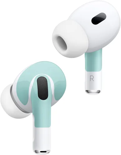 Miniatura 2 de MightySkins - Fundas compatibles con Apple AirPods Pro 2 - Espuma de mar sólida Funda protectora de vinilo duradera y única Fácil de aplicar