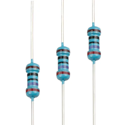 Miniatura 84 de 100pcs 1 ohm Resistor 1/4w (0.25 W) Resistencia fija de película metálica de tolerancia ±1%, múltiples valores de resistencia opcional