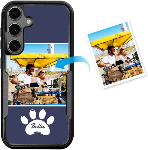 Miniatura 59 de Funda protectora personalizada para Samsung Galaxy S22 Ultra 5G (versión 2022), funda protectora de doble capa resistente con múltiples fotos, a