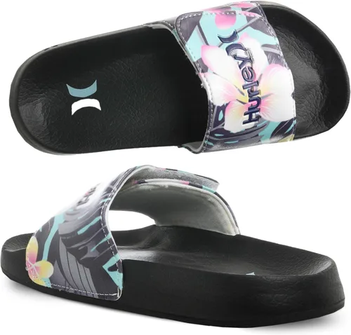 Miniatura 6 de Hurley Naia - Sandalias de deslizar para niñas y niños, pantuflas de puesta fácil con correa ajustable, sandalias para niños