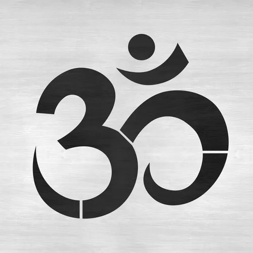 Miniatura 4 de Plantilla de símbolo Om - Plantilla de Om chino sagrado