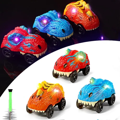 Save Unicorn Solo repuestos para autos de pistas, autos de pista de dinosaurios para pistas que brillan en la oscuridad, accesorios para pistas de